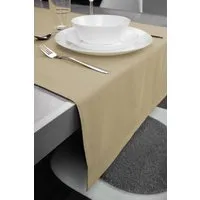 jilda-tex jilda-tex Tischläufer Renforce 100% Bio-Baumwolle Uni 50x160cm, Creme, – Produktbild 1 von 1