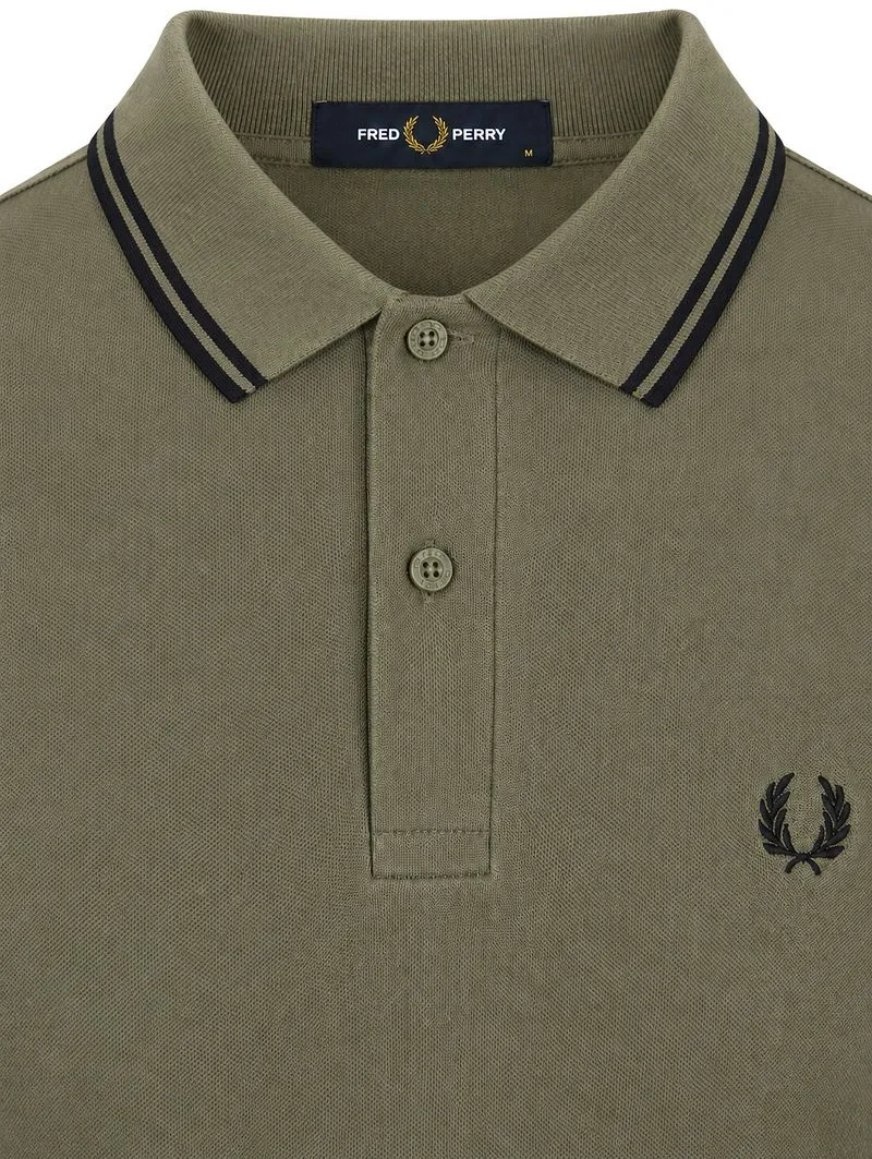 Fred Perry Fred Perry Poloshirt Tipped M3600 Grün Z50 - Größe M, Grün, – Produktbild 4 von 5