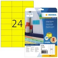 Herma Herma Special Gelb 70 x 37 mm 480 Etikett(en) (20 Bogen x 24) – Produktbild 2 von 3