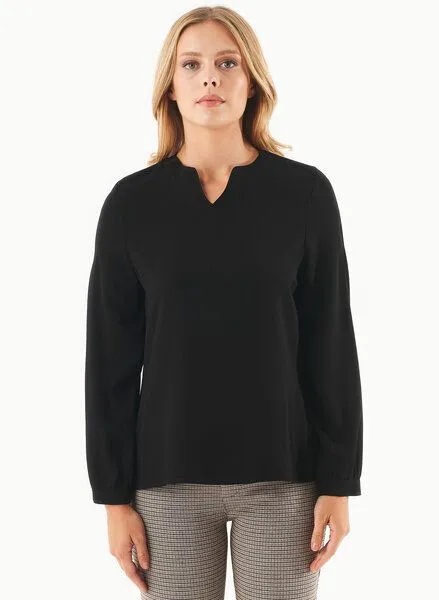 ORGANICATION ORGANICATION Bluse aus LENZING ECOVERO, Schwarz(black), – Produktbild 1 von 3