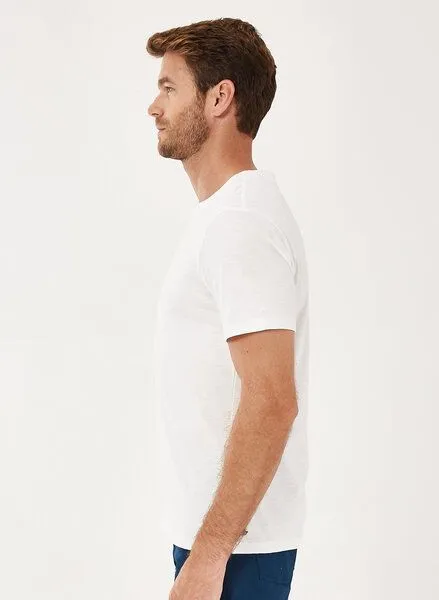 ORGANICATION ORGANICATION Basic T-Shirt aus Bio-Baumwolle, Off white, – Produktbild 3 von 4