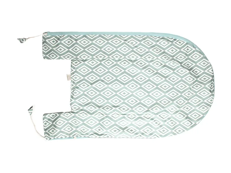 HANS NATUR Babynest Bezug Bio-Baumwolle, Maße 105 x 55 cm Raute mint, Grün, – Produktbild 1 von 2