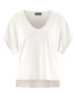 HempAge Hempage Damen vegan T-Shirt Aus Slub Jersey Cremefarben – Produktbild 1 von 1