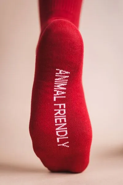 Nae Vegan Shoes Nae Vegan Shoes NAE Animal Friendly Socks, Red, – Produktbild 2 von 4