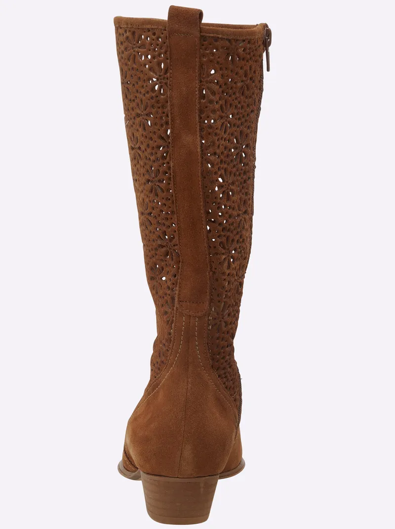 heine Stiefel cognac, Cognac, – Produktbild 2 von 3