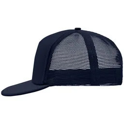 Myrtle Beach myrtle beach 5 Panel Mesh Cap mit flachem Schild MB6207 Gr. one size navy/navy – Produktbild 1 von 1