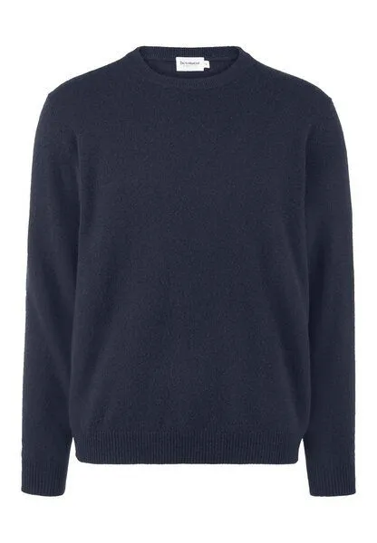 hessnatur hessnatur Strickpullover Regular aus Cashmere mit Recyclinganteil, Marine, – Produktbild 3 von 4