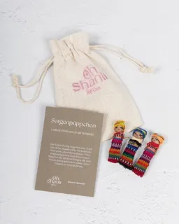 Oh Shanti Oh Shanti Sorgenpüppchen im Baumwollbeutel (3 Stück) – Produktbild 1 von 1