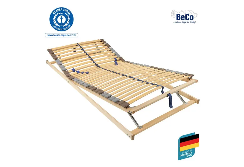 Beco Lattenrost Blue Star KF, Beco, Kopfteil manuell verstellbar, Fußteil manuell verstellbar, ausgezeichnet mit dem Blauen Engel – Produktbild 1 von 5