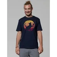watapparel watapparel T-Shirt Unisex Sunset Katze & Rotwein – Produktbild 1 von 1