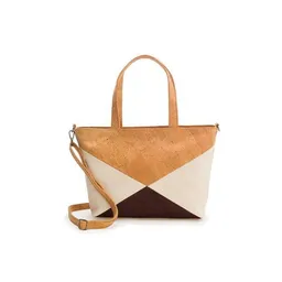 Kork-Deko Kork-Deko Kork-Handtasche beige-braun-weiß (Shopper) – Produktbild 1 von 1