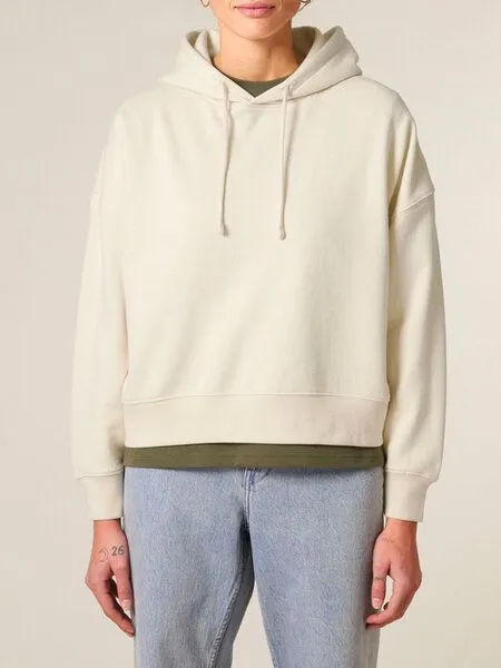 Human Family Human Family Bio Damen-Hoodie „Relax – Simple Beauty“, Natural, – Produktbild 4 von 4