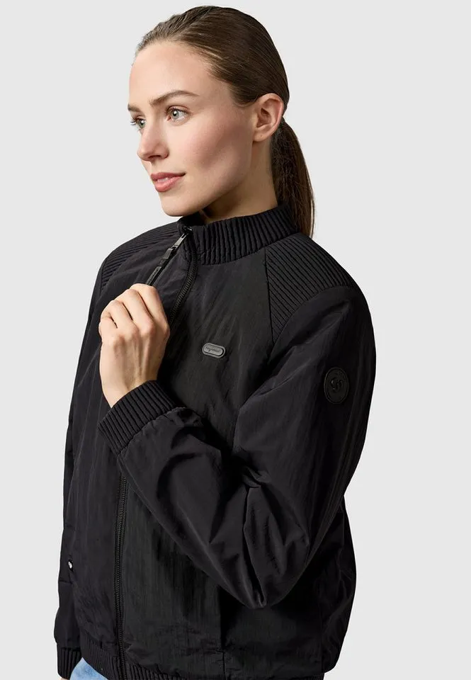ragwear ragwear Bomberjacke Chenna Summer YOUMODO Wasserabweisende leichte Übergangsjacke, Schwarz, – Produktbild 5 von 5