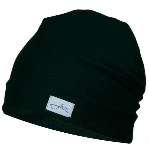 Lou-i Lou-i Baumwollmütze Made in Germany - Bequeme Wintermütze, Schwarz, – Produktbild 7 von 8