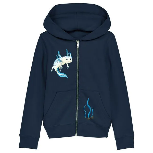 Spangeltangel Spangeltangel Kinder-Jacke "Axolotl", Blau, – Produktbild 1 von 3
