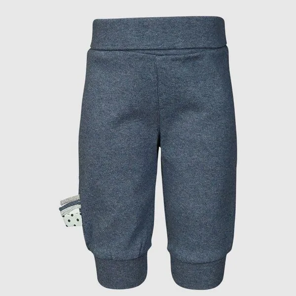 OrganicEra Baby-Hose mit Gummiband 'OrganicEra' aus Bio-Baumwolle, Blau, – Produktbild 1 von 4