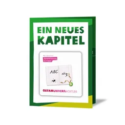 OxfamUnverpackt OxfamUnverpackt Spenden-Geschenk "Alphabetisierung für Frauen" (Grußkarte mit Magnet) – Produktbild 1 von 1