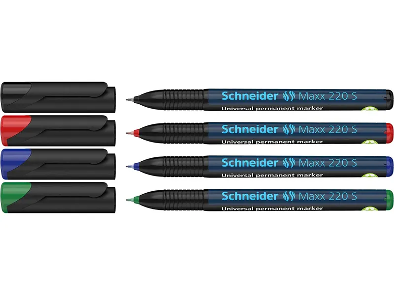 Schneider Schneider 4er-Set Universalmarker "Maxx 220 S", farbig sortiert – Produktbild 2 von 2