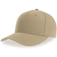 Atlantis Headwear Atlantis Headwear Fiji Cap Strukturierte Baseballkappe verstellbarer Klettverschluss, Khaki (braun), – Produktbild 3 von 3
