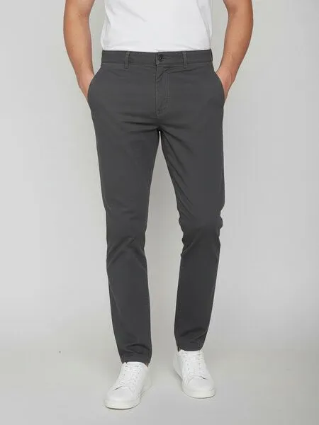 GreenBomb GREENBOMB Basic Tough - Gemütliche Chino aus Bio-Baumwoll Mix / GOTS / Fair & Vegan, Grau (grau), – Produktbild 1 von 4