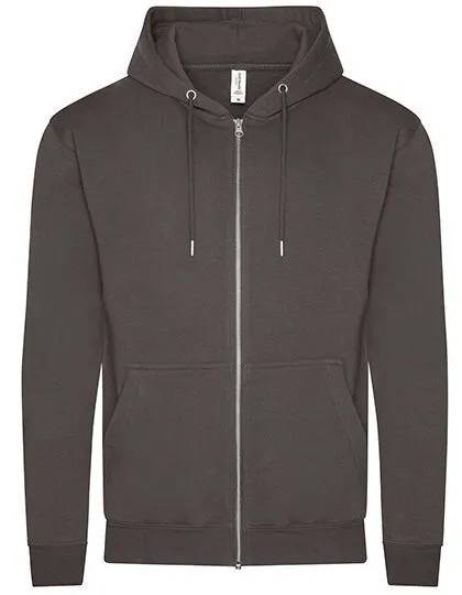 Just Hoods Just Hoods Herren Unisex College Hoodie, Charcoal (heather), – Produktbild 2 von 3