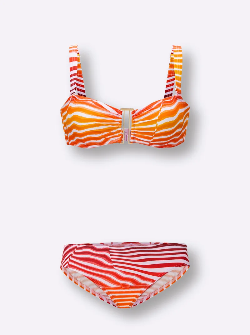 feel good Bikini rosé-terra-bedruckt, Rosé-terra-bedruckt, – Produktbild 2 von 2