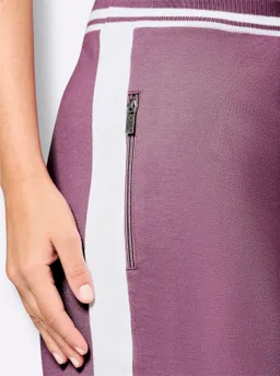 feel good Dehnbund-Hose violett-weiß – Produktbild 1 von 1