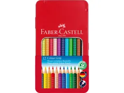 Faber-Castell Faber-Castell Buntstift Colour Grip 12er-Metalletui – Produktbild 1 von 1