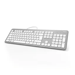Hama Hama "Tastatur ""KC-700"", Silber/Weiß (00182651)" – Produktbild 1 von 1