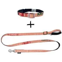 GOOPSI GOOPSI Hundeleine ARUGAM mit Halsband Gr. M (32-42cm) im Set - Lachs – Produktbild 1 von 1