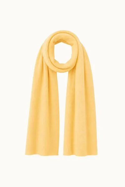 Kopyto Kopyto MANUL - Großer Schal aus 100% Merinowolle RWS- zertifiziert Eco Feinstrick Plüsch, Yellow, – Produktbild 1 von 4
