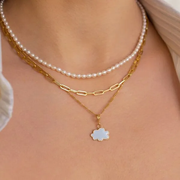 Paeoni Colors Paeoni Colors Wolken-Anhänger aus 18k Gold Vermeil, 925 Sterling Silber – Produktbild 3 von 4