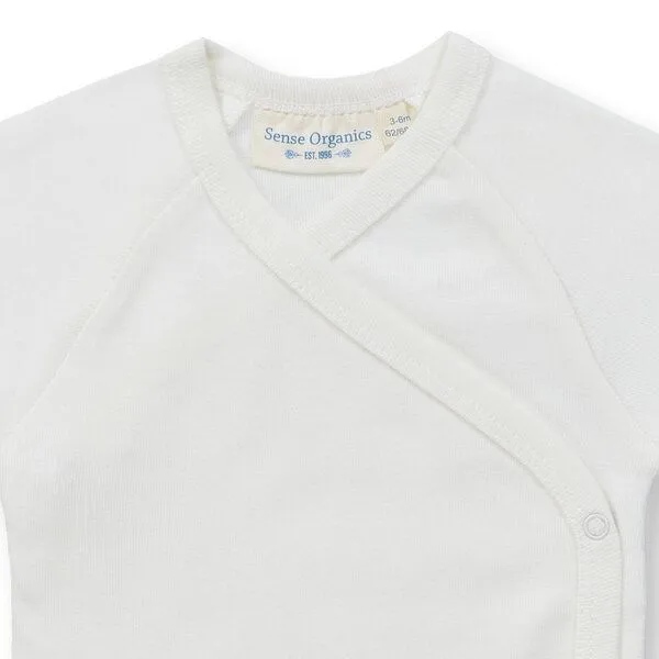 Sense Organics sense-organics Baby Wickelbody mit kurzen Ãrmel, Modell YGON, Weiß, – Produktbild 3 von 4