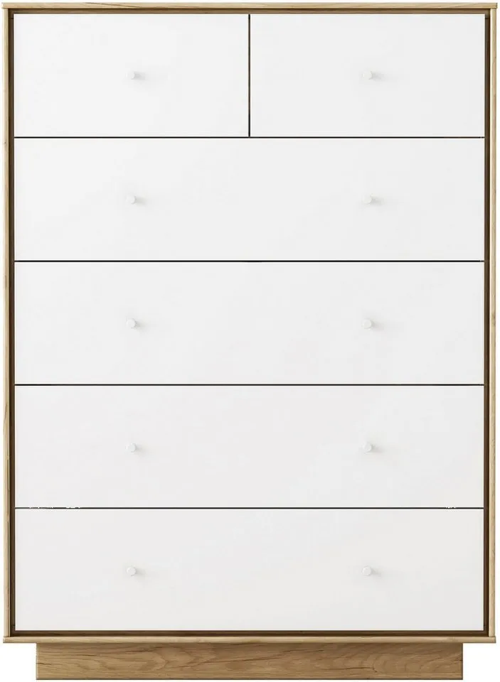 OTTO home Kommode Blaire, kratzfeste Melaminoberfläche, ABS-Kanten und FSC-zertifiziertem Holz, Beige, – Produktbild 6 von 8