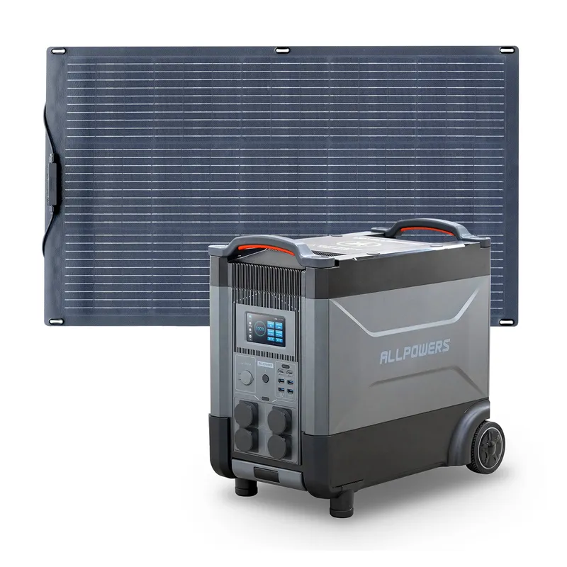 ALLPOWERS R4000 Mit 100W Solarpanel | 4000W Solargenerator R4000 + SF100 Solarpanel / R4000 Plus (3456Wh) – Produktbild 1 von 1
