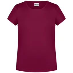 James & Nicholson James & Nicholson T-Shirt für Mädchen in klassischer Form 8007G Gr. M-122/128 wine – Produktbild 1 von 1