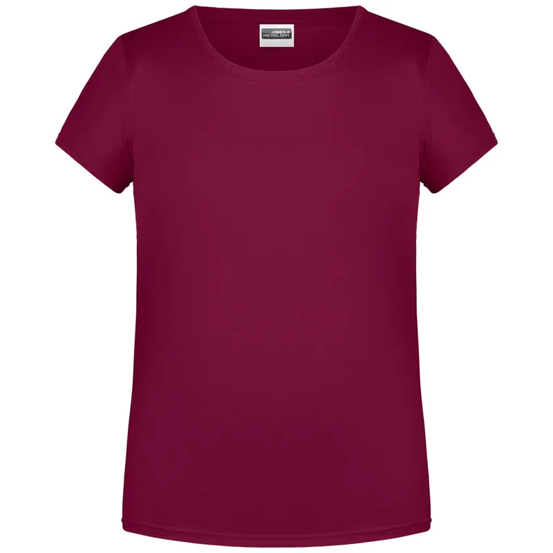 James & Nicholson James & Nicholson T-Shirt für Mädchen in klassischer Form 8007G Gr. S-110/116 wine – Produktbild 1 von 1