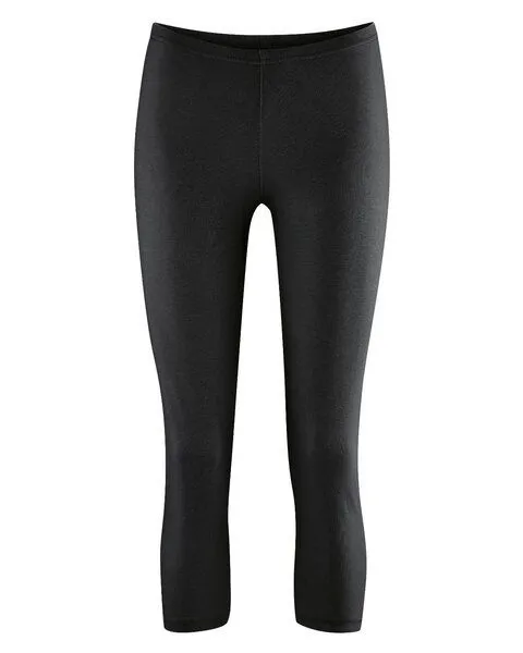 HempAge HempAge Damen 7/8 Leggings Leonie Hanf/Bio-Baumwolle, Black, – Produktbild 1 von 4