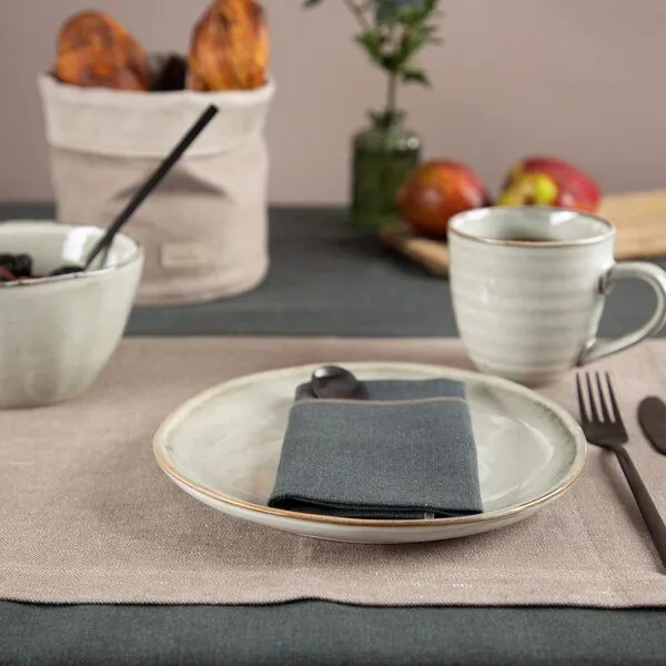 nahtur-design nahtur-design 3er Set Tischset aus 100% Leinen, Leinendenim, Herbst, – Produktbild 4 von 5