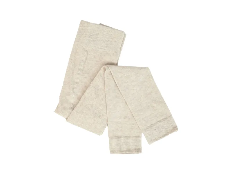 grödo Kinder Leggings Bio-Baumwolle beige-melange Gr. 5-6, Braun, – Produktbild 1 von 1