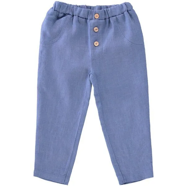 PETER JO PETER JO Leinenhose Wave, Blau celeste, – Produktbild 1 von 2
