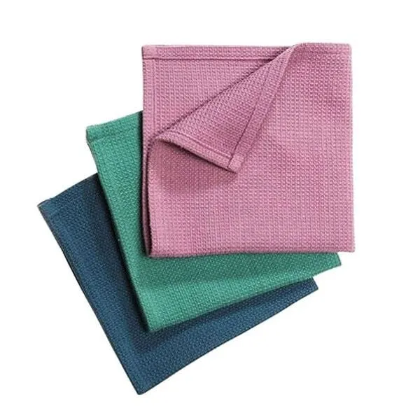 weltPartner weltPartner 3er-Set Spültücher aus Bio-Baumwolle, 30x30 cm, Flieder-grün-blau (blau), – Produktbild 1 von 2