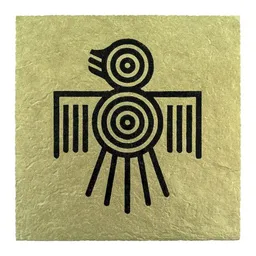 Veskor Cassiopeia Veskor Cassiopeia QUETZAL Linoldruck | 22 × 22 cm | Schwarz auf Precious Gold – Produktbild 1 von 1