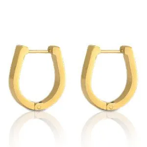 ELEKTROPULLI Elektropulli Bogen Ohrringe 17mm, Gold, – Produktbild 1 von 1