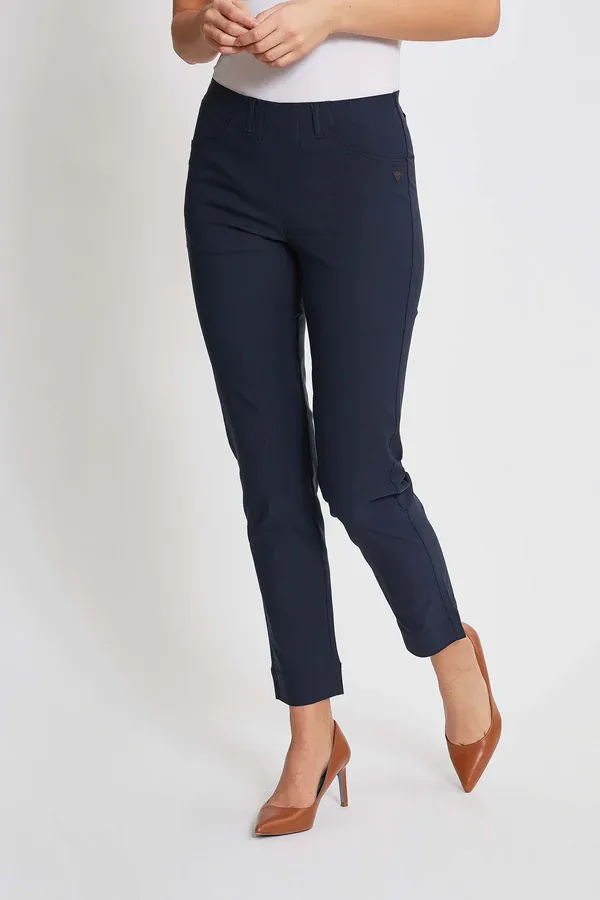 LAURIE LAURIE Damen vegan Hose Kelly Regular Sl Marineblau, Extra dunkelblau, – Produktbild 1 von 1