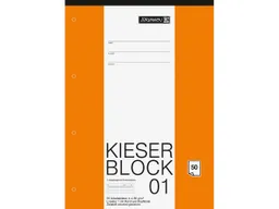BRUNNEN BRUNNEN Kieserblock DIN A4, Lineatur 1, 80 g/m², 50 Blatt – Produktbild 1 von 1