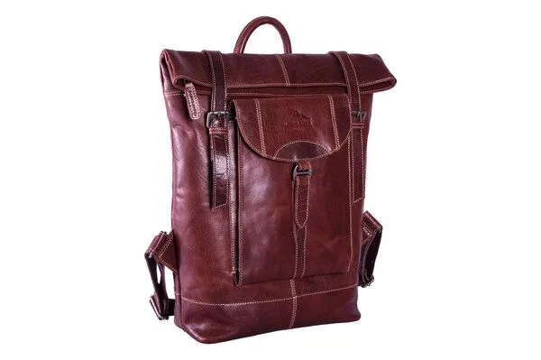Alpenleder Alpenleder Rucksack MOUNTAINSIDE, Brandy, – Produktbild 2 von 3