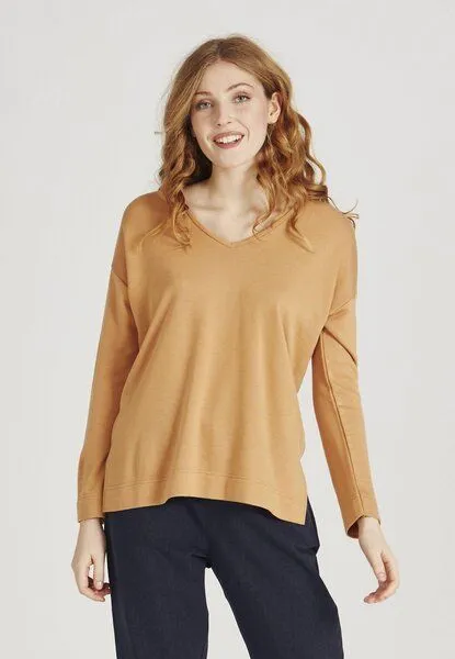 Givn Berlin Givn Berlin Damen Sweater aus TENCEL Modal "Jules", Light camel, – Produktbild 1 von 4