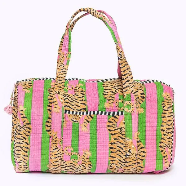 KIKOONI KIKOONI handgefertigte große Baumwolltasche "K. Shopper", Poppy tiger candy, – Produktbild 4 von 4