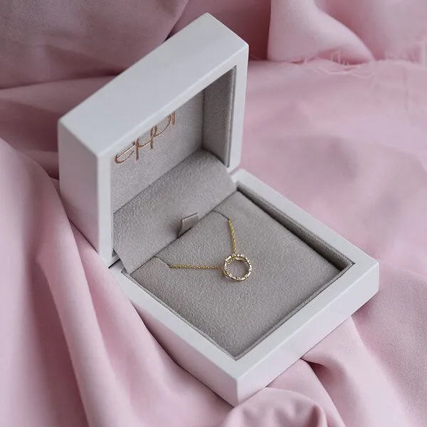 Eppi Eppi Goldener Karma-Anhänger mit Diamanten Heidi, Gold, – Produktbild 4 von 4